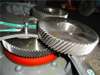 空压机机头齿轮大修